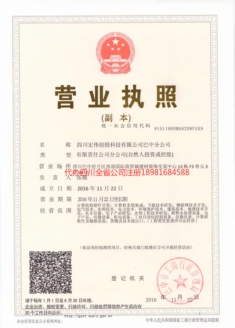 大庆大庆宏伟创投科技有限公司